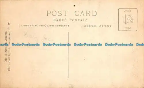 R147773 Alte Postkarte. Baby. Herr und Frau H. Andree