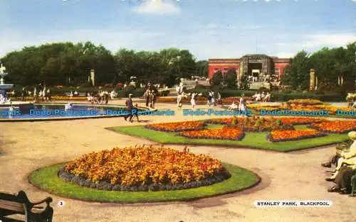 R147834 Stanley Park. Blackpool. Bamforth. Farbglanz. 1961