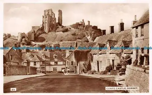 R148392 Corfe Castle. Dorset. Dearden und Wade. Sunny South. RP