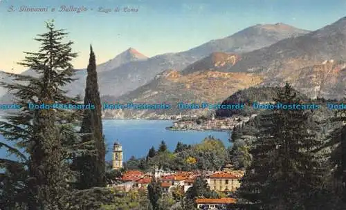 R148419 S. Giovanni und Bellagio. Comer See. Brunner