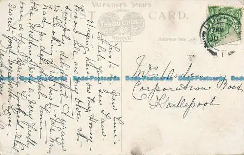 R148970 Auf den Bänken. Durham. Valentinstag. 1912