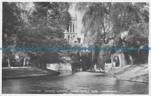 R148469 St. Johns Chapel von River Cam. Cambridge. Pelham. RP. 1934