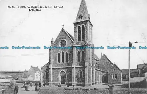 R148588 Wimereux. Die Kirche. E.S.Nr. 1432