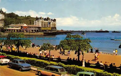 R149131 Llandudno Promenade und Pier. Bamforth. Farbglanz. 1971