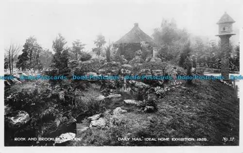 R149174 Rock and Brooklet Garden. Daily Mail Ideal Home Ausstellung 1928. E.W.J