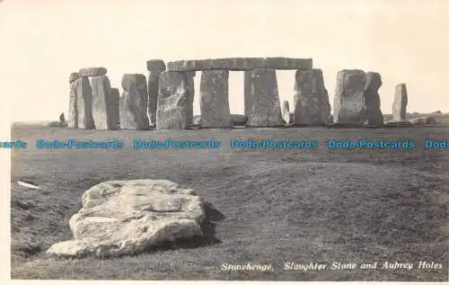 R149397 Stonehenge. Schlachtstein- und Aubrey-Löcher. C.F. Ashworth