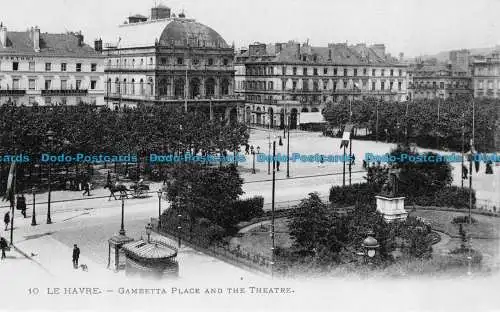 R149424 Le Havre. Gambetta-Platz und das Theater. Nr. 10