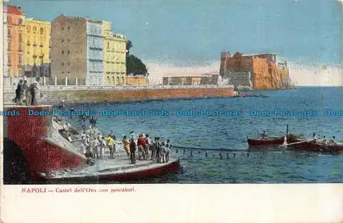 R149438 Neapel. Castel dell Ovo mit Fischern