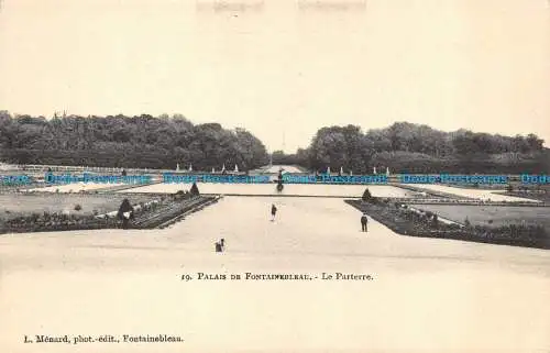 R149563 Palais de Fontainebleau. Das Parterre. L. Menard