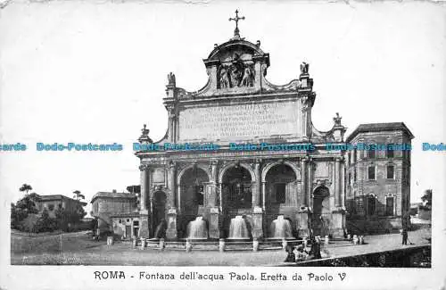 R149617 Rom. Paola Wasserbrunnen. Errichtet von Paul V.