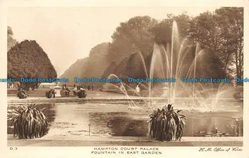 R149643 Hampton Court Palace Brunnen im East Garden. Büro der Werke. John Swai