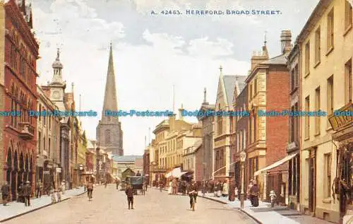 R149775 Hereford. Broad Street. Photochrom. Celesque. 1911