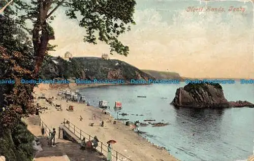 R149784 North Sands. Tenby. Valentinstag. 1908