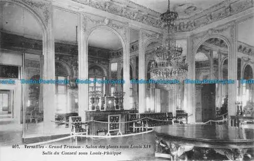 R149828 Versailles. Grand Trianon. Salon des Glaces unter Ludwig XIV. A. Bourdier.