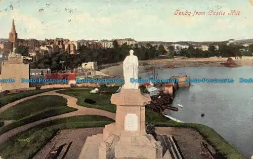 R149879 Tenby von Castle Hill. Valentinstag. 1908