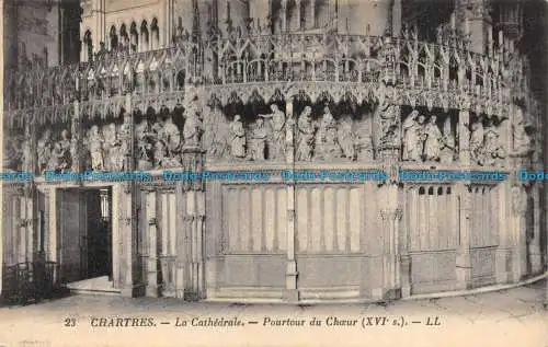 R149888 Chartres. Die Kathedrale. Rund um den Chor. LL. Nr. 23