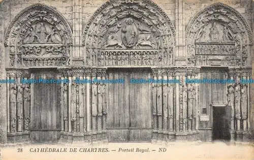 R149889 Kathedrale von Chartres. Royal Portal. ND. Nr. 28