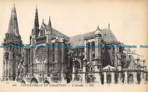 R149892 Kathedrale von Chartres. L Apsis. ND. Nr. 366