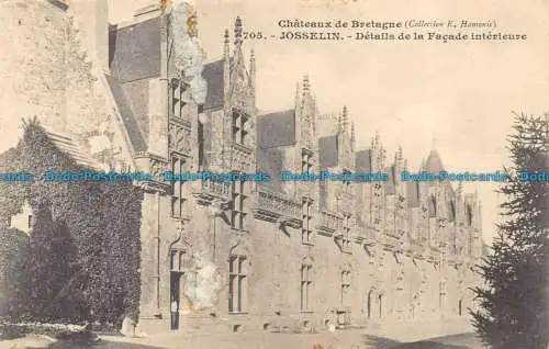 R149919 Chateau de Bretagne. Josselin. Details zur Innenfassade. Nr. 705