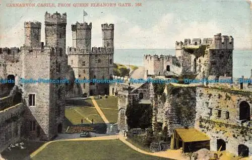 R150081 Carnarvon Castle vom Queen Eleanors Gate. 1907