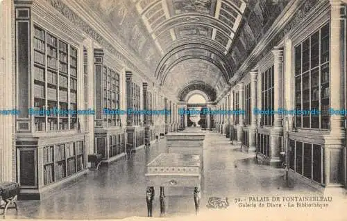 R150163 Palais de Fontainebleau. Galerie von Diane. Die Bibliothek