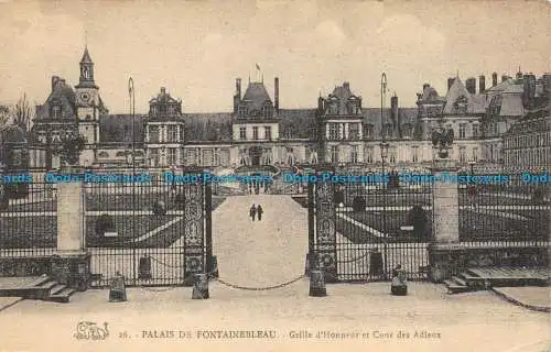 R150164 Palast von Fontainebleau. Ehrengitter und Abschiedshof