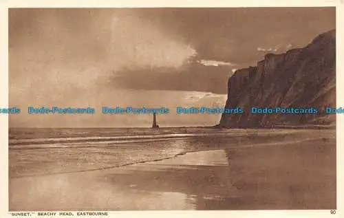 R150507 Sonnenuntergang. Strandkopf. Eastbourne. S. und E. Norman. Nr. 90