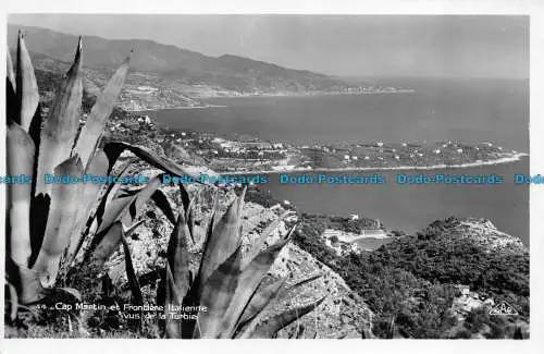 R150575 Cap Martin und italienische Grenze aus der Sicht der Turbie. C.A.P. RP