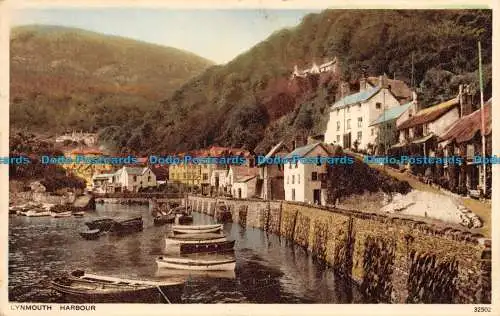 R150578 Lynmouth Harbour. Photochrom. Nr. 32502. 1937