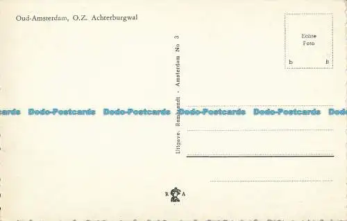 R150265 Oud Amsterdam. O. Z. Achterburgwal. Rembrandt. Nr. 3