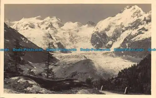 R150616 Alte Postkarte. Schneebedeckte Berge