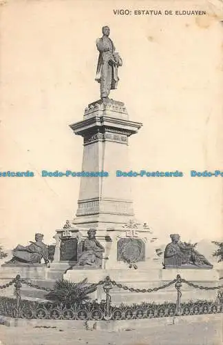 R150341 Vigo. Elduayen Statue