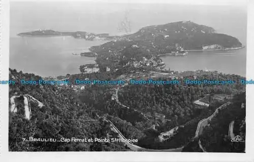 R150688 Beaulieu. Cap Ferrat und Pointe Ste Hospice. C.A.P. Nr. 7. RP