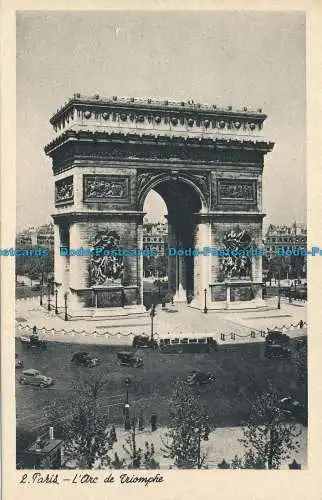 R150696 Paris. Der Arc de Triomphe. Kunst und Technik