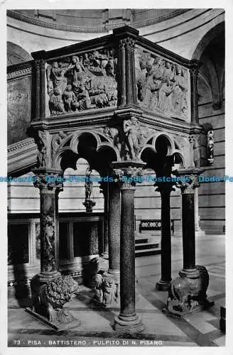 R150371 Pisa. Baptisterium. Kanzel von N. Pisano. Fotocelere. RP