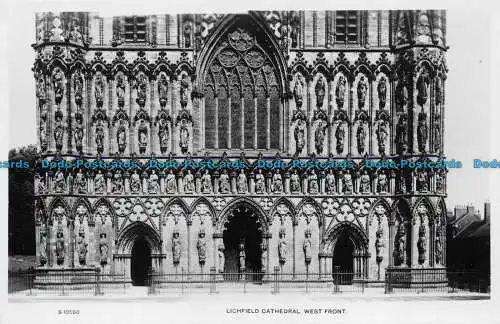 R150783 Lichfield Cathedral. Westfront. Kingsway. RP