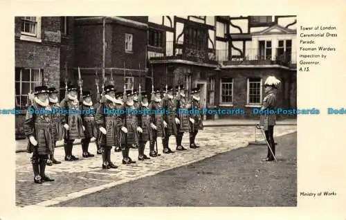 R151428 Tower of London. Zeremonielle Kleiderparade. Yeoman Warders Inspektion von G