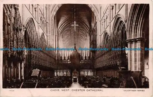 R151452 Chor West Chester Cathedral. Valentine XL. RP