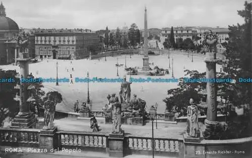 R150826 Rom. Piazza del Popolo. Ernesto Richter