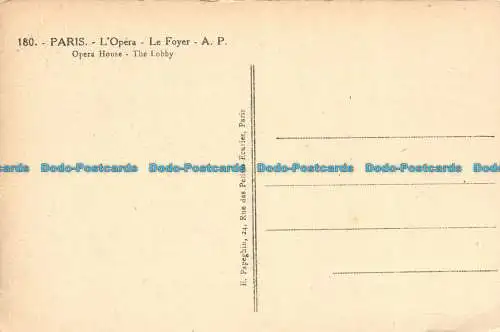 R151493 Paris. Opernhaus. Die Lobby. E. Papeghin. Nr. 180