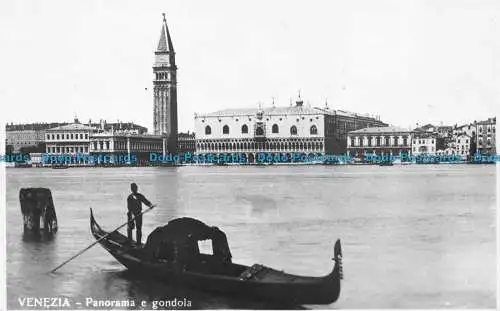 R151500 Venedig. Panorama und Gondel. Finzi