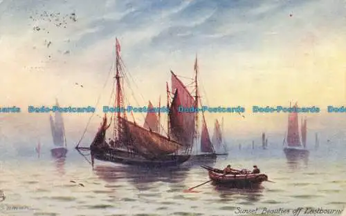 R150895 Sonnenuntergang Schönheiten vor Eastbourne. Tuck. Aquarette. 1906