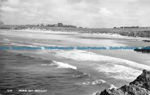 R150921 Fistral Bay. Newquay. Überlandansichten. RP. 1963