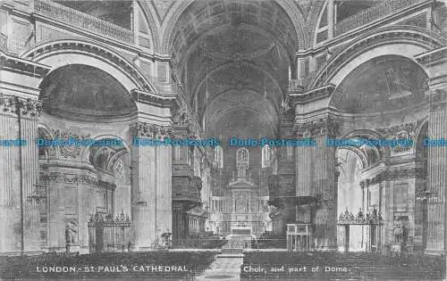 R150926 London. St. Pauls Kathedrale. Chor und Teil der Kuppel. 1914