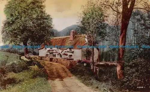 R151608 Alte Postkarte. Weg zum Haus. Drehbar. RP. 1926