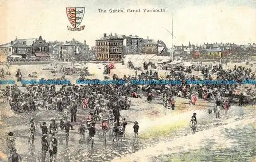 R151692 The Sands. Tolles Yarmouth. A. S. Cooper. 1909