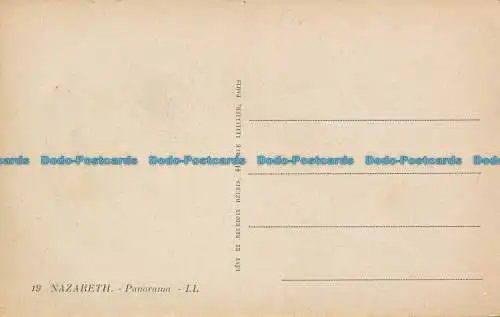 R151699 Nazareth. Panorama. Levy und Neurdein vereint. Ausgewählt. Nr. 19