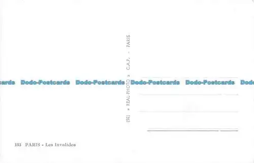 R152458 Paris. Die Invaliden. C.A.P. RP