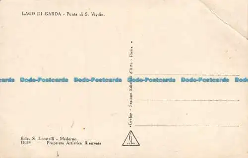 R151785 Gardasee. Spitze der St. Vigil. S. Locatelli. Grafik