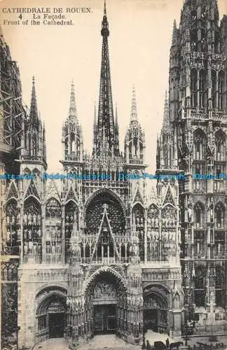 R152477 Kathedrale von Rouen. Die Fassade. Neurdein